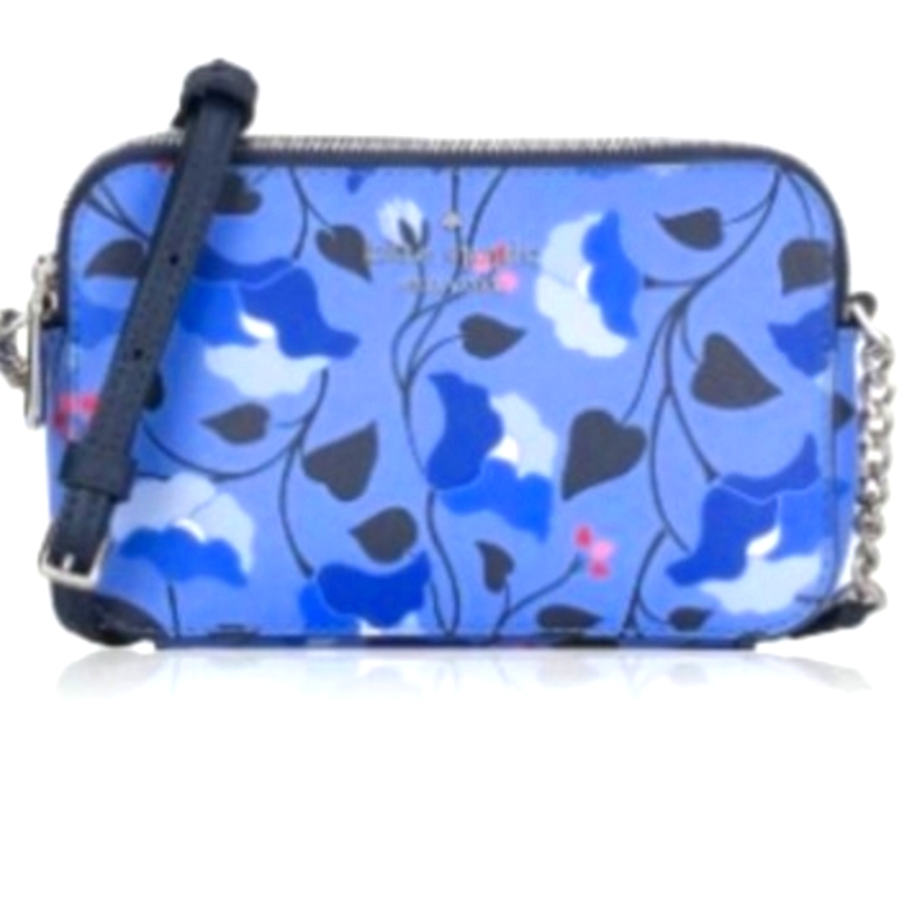 Kate Spade NWOT New York Staci Nouvaeu Bloom Small Double Zip Crossbody - Picture 8 of 8